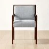 Segur Light Blue Upholstered Dining Armchair
