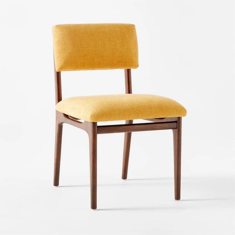 Selby Canary Upholstered Dining Chair 4 Selby Canary Upholstered Dining Chair - Image 4