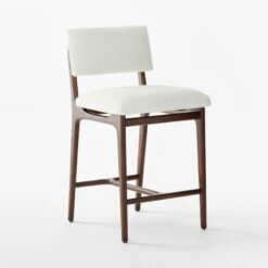 Selby White Upholstered Counter Stool 8 Selby White Upholstered Counter Stool -Furniture Sales Store SelbySnowCounterStool3QSSF22