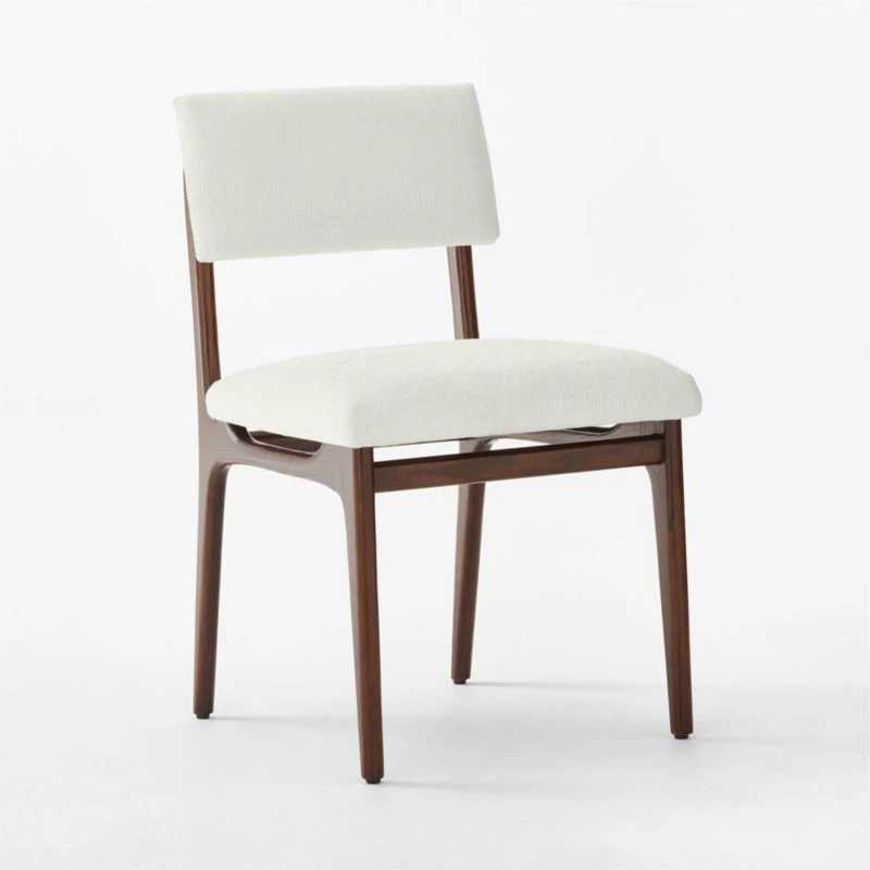 Selby White Upholstered Dining Chair 4 Selby White Upholstered Dining Chair - Image 4