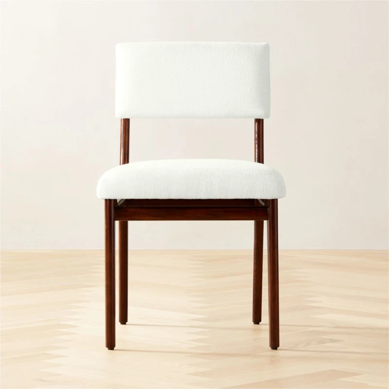 Selby White Upholstered Dining Chair 1 Selby White Upholstered Dining Chair