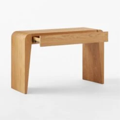 Selena Wood Vanity Table 12 Selena Wood Vanity Table -Furniture Sales Store SelenaOakVanity3QAVSSS23