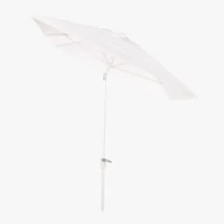 Shadow Rectangular White Outdoor Patio Umbrella Shade With Pole -Furniture Sales Store ShadowRctUmbWhtShadePoleAVS19