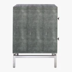 2-Drawer Grey Shagreen Nightstand 15 2-Drawer Grey Shagreen Nightstand -Furniture Sales Store ShagreenEmbossedNightstandSDF16