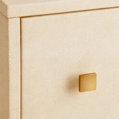 Ivory Shagreen Embossed Low Dresser -Furniture Sales Store ShagreenEmbssdLwDrssrIvryAVS18