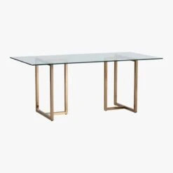 Silverado Brass 72" Rectangular Dining Table -Furniture Sales Store SilveradoTableRectBrass3QS16