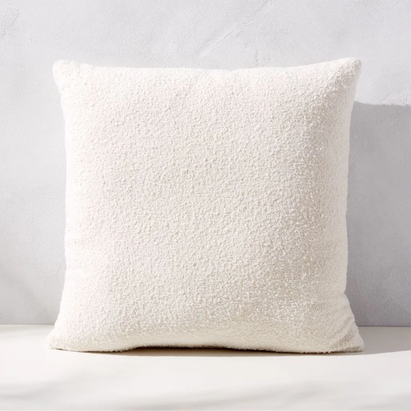 Silves White Boucle Outdoor Throw Pillow 20'' 1 Silves White Boucle Outdoor Throw Pillow 20''