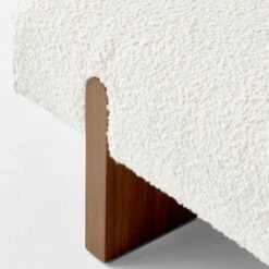 Socca White Boucle Upholstered Bench 55'' -Furniture Sales Store SoccaBoucleBench55inAVSSS23
