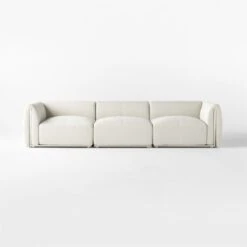 Sonya 3-Piece Outdoor Sofa With Neutral Sunbrella® Cushions -Furniture Sales Store SonyaSectionalSOSSS23