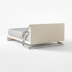 Sojourn Ogo Ivory Boucle Queen Bed -Furniture Sales Store SoujournOgoNatQBed3QBSSF21