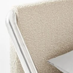 Sojourn Ogo Ivory Boucle Queen Bed -Furniture Sales Store SoujournOgoNatQBedAVSSF21