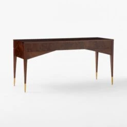 Spillo 2-Drawer Brown Burl Wood Desk 10 Spillo 2-Drawer Brown Burl Wood Desk -Furniture Sales Store SpilloBrownBurlDesk3QBSSF23