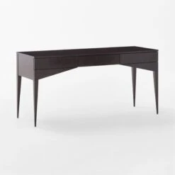 Spillo 2-Drawer Black Burl Wood Desk -Furniture Sales Store SpilloBurlWoodDesk3QSSF22