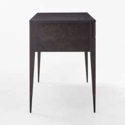 Spillo 2-Drawer Black Burl Wood Desk -Furniture Sales Store SpilloBurlWoodDeskSDSSF22