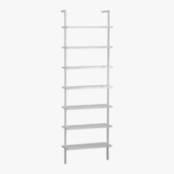 Stairway White Wall-Mounted Bookcase - 96" Height 15 Stairway White Wall-Mounted Bookcase - 96" Height -Furniture Sales Store StairwayBookcaseWhite3QS12