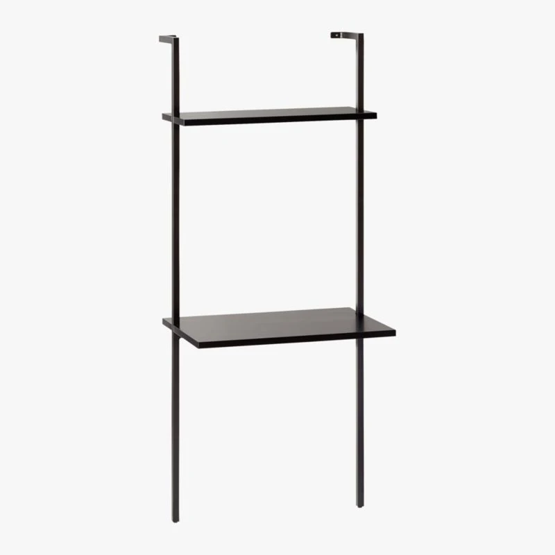 Stairway Black Wall Mount Desk With Shelf 72.5'' 4 Stairway Black Wall Mount Desk With Shelf 72.5'' - Image 4