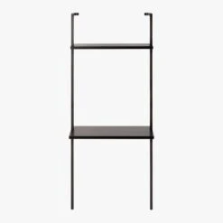 Stairway Black Wall Mount Desk With Shelf 72.5'' 7 Stairway Black Wall Mount Desk With Shelf 72.5'' -Furniture Sales Store StairwayDeskBlackShortS18