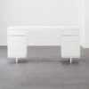 Stairway 6-Drawer White Wood Desk