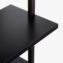 Stairway Black Wall-Mounted Bookcase - 72.5" Height -Furniture Sales Store StairwayShortBookshelfBlkAVS18