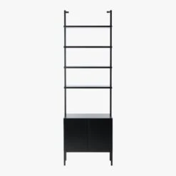 Stairway Black Cabinet - 96" Height 9 Stairway Black Cabinet - 96" Height -Furniture Sales Store StairwayTallBlkCabinetSOS19