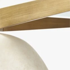 Stone Round White Concrete Dining Table With Glass Top 9 Stone Round White Concrete Dining Table With Glass Top -Furniture Sales Store StoneTableRound47inAVS20