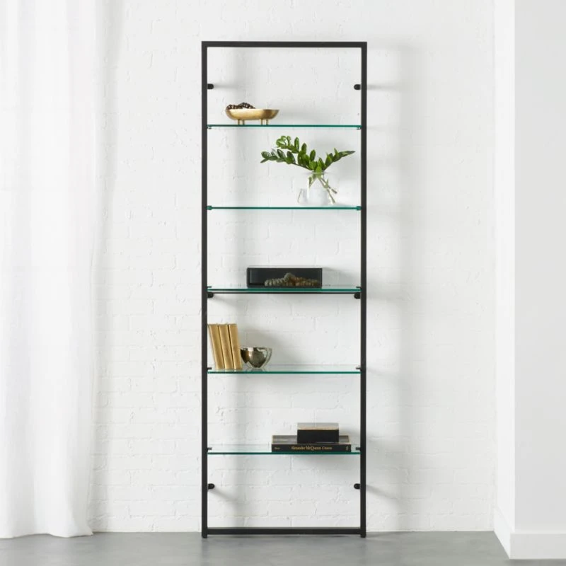 Tesso Black Metal Wall Mount Bookshelf 2 Tesso Black Metal Wall Mount Bookshelf - Image 2