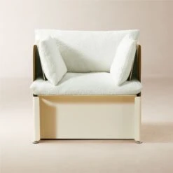 Tol Ivory Boucle Chair