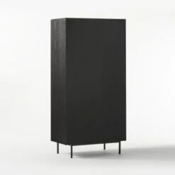 Trace Black Wire Bookcase -Furniture Sales Store TraceBlkMeshDoorBookcase3QBF20