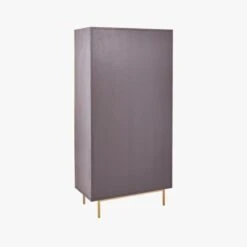 Trace Brass Wire Bookcase -Furniture Sales Store TraceBrassMshDoorBookcase3QBF19