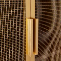 Trace Brass Wire Bookcase -Furniture Sales Store TraceBrassMshDoorBookcaseAVF19