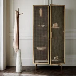 Trace Brass Wire Bookcase -Furniture Sales Store TraceBrassWireMeshFB21 1x1