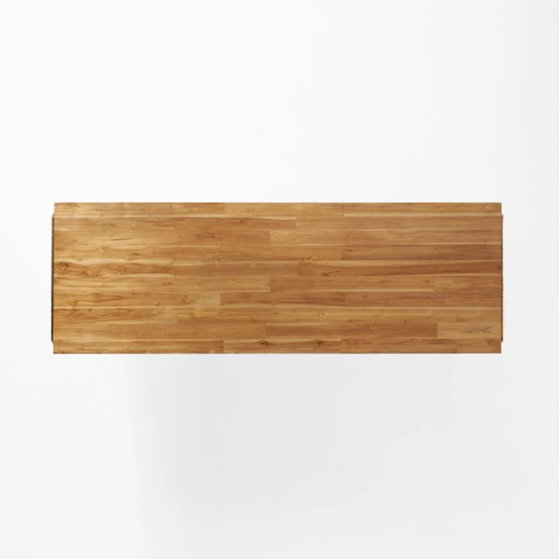 Trestle 118" Wood And Metal Dining Table 6 Trestle 118" Wood And Metal Dining Table - Image 6