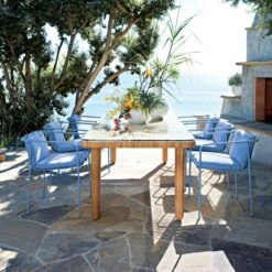 Navene Blue Outdoor Dining Armchair Set Of 4 12 Navene Blue Outdoor Dining Armchair Set Of 4 -Furniture Sales Store TrettoFauxRattanDiningAP21 1x1