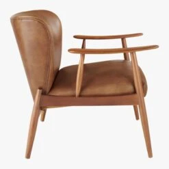 Troubadour Saddle Leather Wood Frame Chair 11 Troubadour Saddle Leather Wood Frame Chair -Furniture Sales Store TroubadourBrwnLthrArmChrSDF19