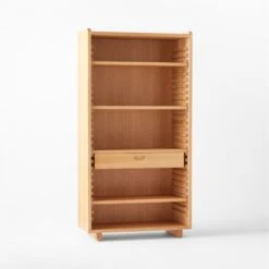 Ventura White Oak Bookcase 14 Ventura White Oak Bookcase -Furniture Sales Store VenturaNtchdTallBkshlf3QSSS22