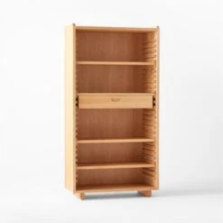Ventura White Oak Bookcase 18 Ventura White Oak Bookcase -Furniture Sales Store VenturaNtchdTallBkshlfAVSSS22