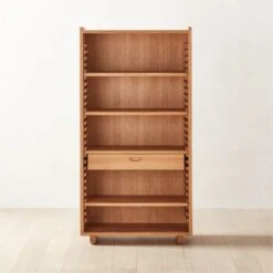 Ventura White Oak Bookcase 13 Ventura White Oak Bookcase -Furniture Sales Store VenturaNtchdTallBkshlfSHS22