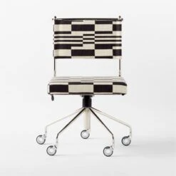 Vicino Black And White Patterned Upholstered Office Chair -Furniture Sales Store VicinoPatternedChairSOSSS23