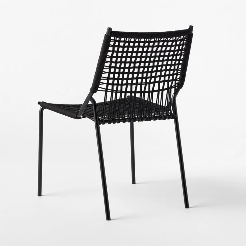 Virve Black Rope Outdoor Dining Chair 7 Virve Black Rope Outdoor Dining Chair - Image 7