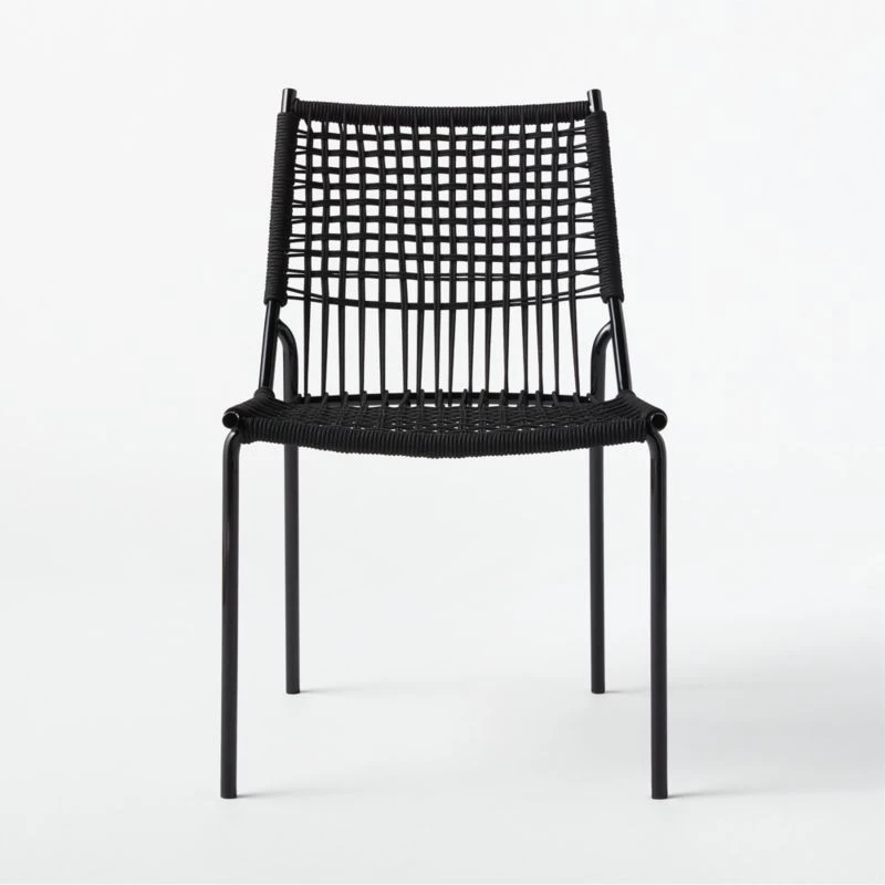 Virve Black Rope Outdoor Dining Chair 4 Virve Black Rope Outdoor Dining Chair - Image 4