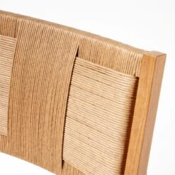 Roc Teak And Rattan Outdoor Dining Chair With Ivory Sunbrella® Cushion -Furniture Sales Store VitetArmlessDiningChairAVSSS23