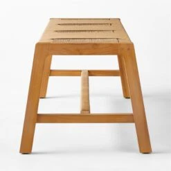 Roc Teak And Rattan Outdoor Dining Bench -Furniture Sales Store VitetDiningBenchSDSSS23