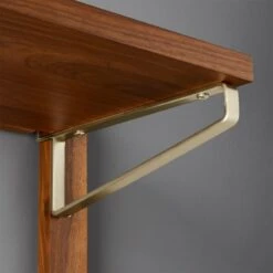 Walnut Modular Triple Shelf 88" -Furniture Sales Store WalnutMod88TripleShelfRO2F18