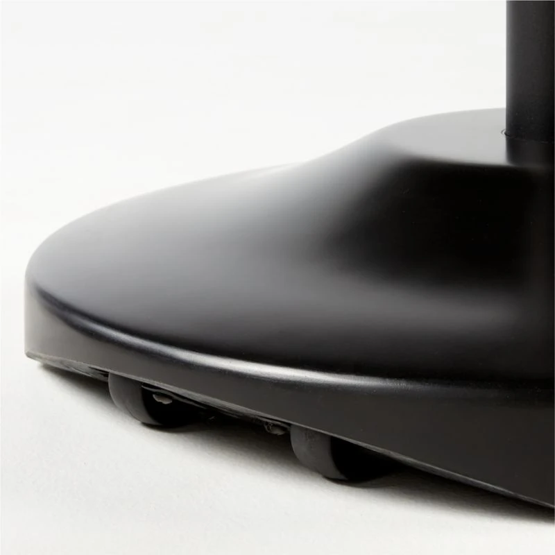 Black Outdoor Umbrella Base With Wheels 3 Black Outdoor Umbrella Base With Wheels - Image 3