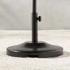 Black Outdoor Umbrella Base With Wheels