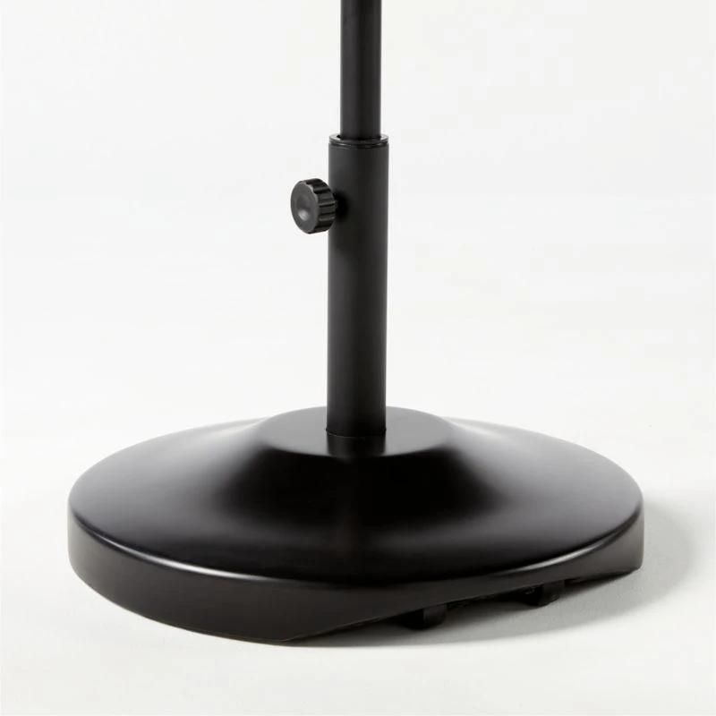 Black Outdoor Umbrella Base With Wheels 2 Black Outdoor Umbrella Base With Wheels - Image 2