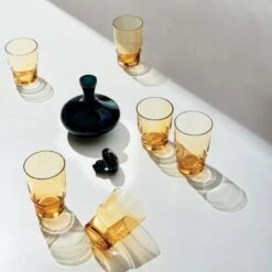 Domenica Glass Decanter -Furniture Sales Store WhitneyAmberDrinkwareJN21 1x1